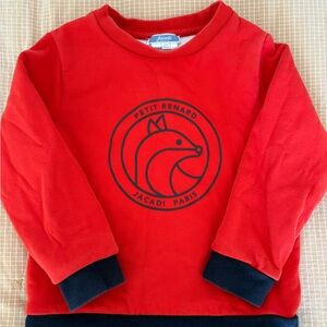 Jacadi Red and Navy Kids Sweatshirt